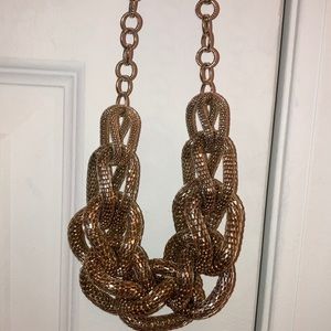 Gold faux necklace